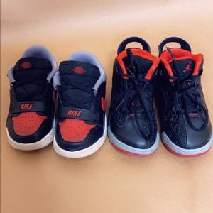2 pair of Kid Jordans